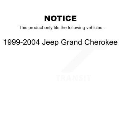 [Avant] Kit de disque (revêtu) de frein pour 1999-2004 Jeep Grand Cherokee KG-100115