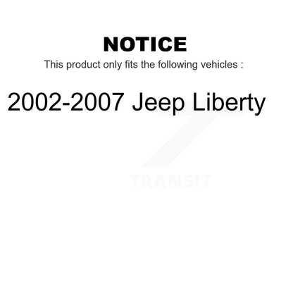 [Avant] Kit de disque (revêtu) de frein pour 2002-2007 Jeep Liberty KG-100120