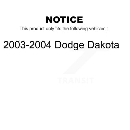 [Avant] Kit de disque (revêtu) de frein pour 2003-2004 Dodge Dakota KG-100125