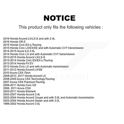 [Avant] Kit de disque (revêtu) de frein pour Honda Accord Civic Element Fit Acura ILX CR-Z CSX KG-100161