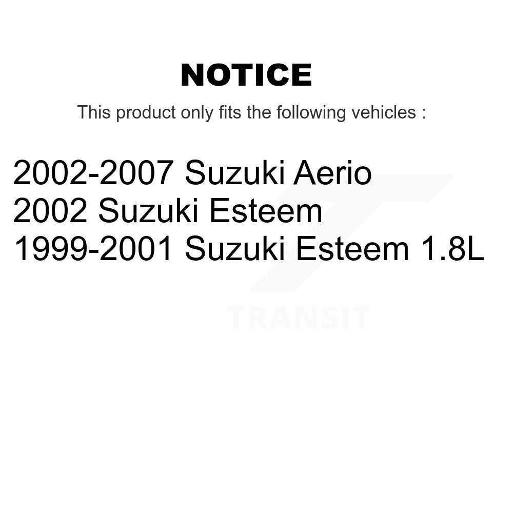 [Avant] Kit de disque (revêtu) de frein pour Suzuki Aerio Esteem KG-100181