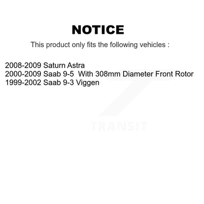 [Avant] Kit de disque (revêtu) de frein pour Saab 9-5 9-3 Saturn Astra KG-100185