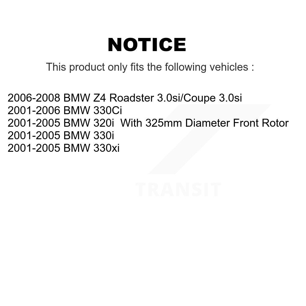 [Avant] Kit de disque (revêtu) de frein pour BMW 330Ci 330i Z4 330xi 320i KG-100196