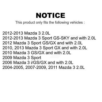 [Avant] Kit de disque (revêtu) de frein pour Mazda 3 Sport KG-100219