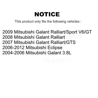 [Avant] Kit de disque (revêtu) de frein pour Mitsubishi Galant Eclipse KG-100250