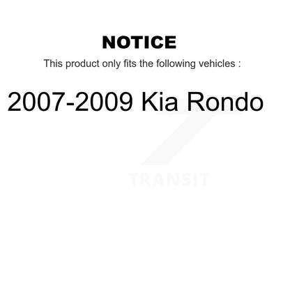 [Avant] Kit de disque (revêtu) de frein pour 2007-2009 Kia Rondo KG-100281
