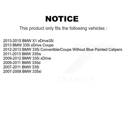 [Avant] Kit de disque (revêtu) de frein pour BMW 335i X1 xDrive 335xi 335d 335is KG-100296