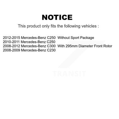 [Avant] Kit de disque (revêtu) de frein pour Mercedes-Benz C300 C250 C230 KG-100318