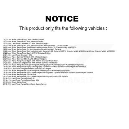 [Avant] Kit de disque (revêtu) de frein pour Land Rover Range Sport Discovery Defender 90 110 KG-100332