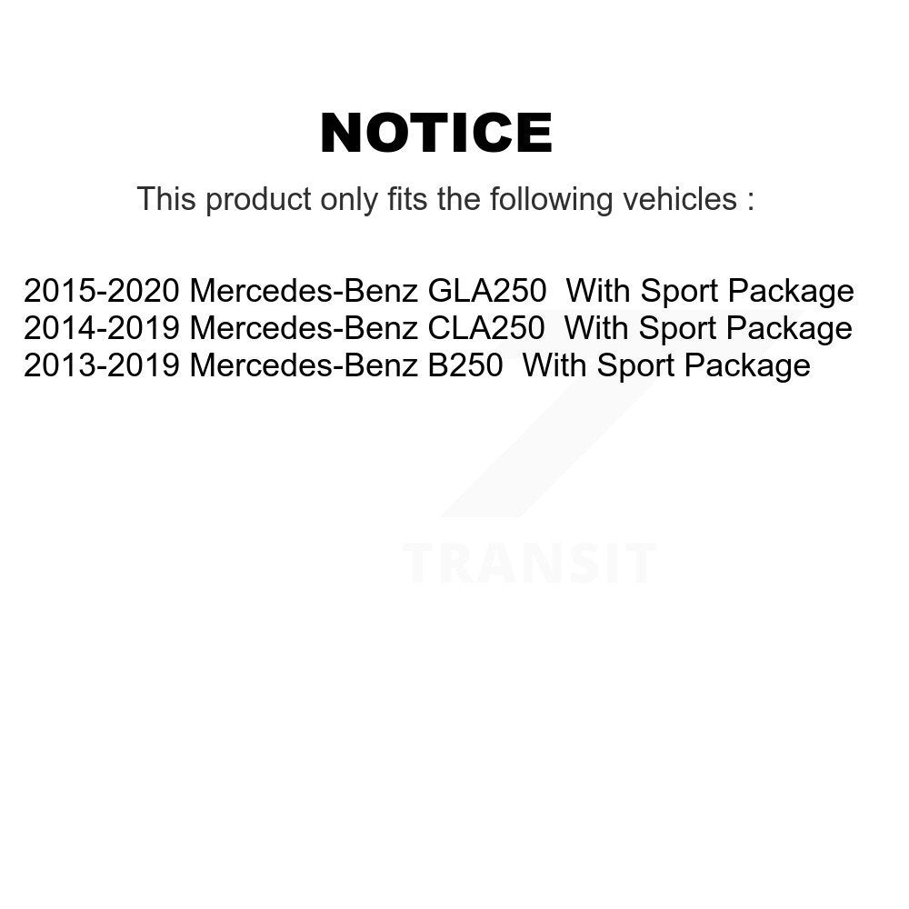 [Avant] Kit de disque (revêtu) de frein pour Mercedes-Benz CLA250 GLA250 B250 avec Sport Package KG-100364