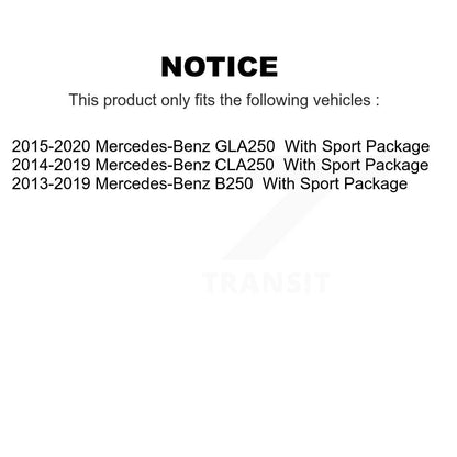 [Avant] Kit de disque (revêtu) de frein pour Mercedes-Benz CLA250 GLA250 B250 avec Sport Package KG-100364