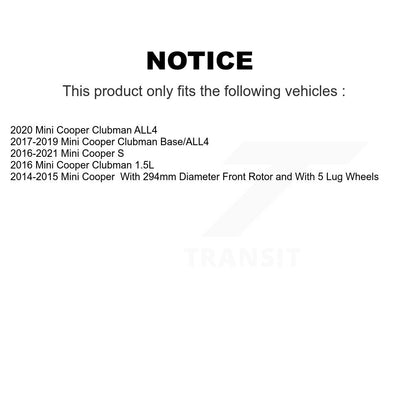 [Avant] Kit de disque (revêtu) de frein pour Mini Cooper Clubman KG-100367