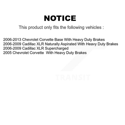 [Arrière] Kit de disque (revêtu) de frein pour Chevrolet Corvette Cadillac XLR KG-100399