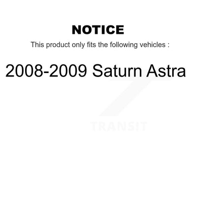 [Arrière] Kit de disque (revêtu) de frein pour 2008-2009 Saturn Astra KG-100406