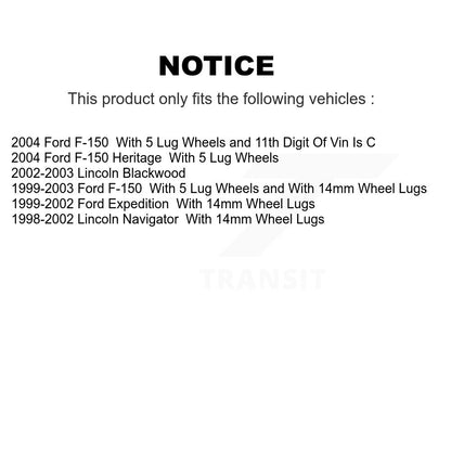[Arrière] Kit de disque (revêtu) de frein pour Ford F-150 Expedition Lincoln Navigator Heritage Blackwood KG-100429