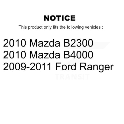 [Arrière] Kit de disque (revêtu) de frein pour Ford Ranger Mazda B2300 B4000 KG-100448