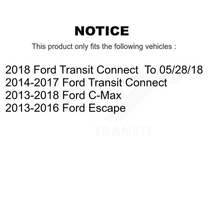 [Arrière] Kit de disque (revêtu) de frein pour Ford Escape Transit Connect C-Max KG-100453
