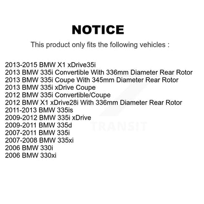 [Arrière] Kit de disque (revêtu) de frein pour BMW 335i X1 xDrive 330i 335xi 335d 330xi 335is KG-100579