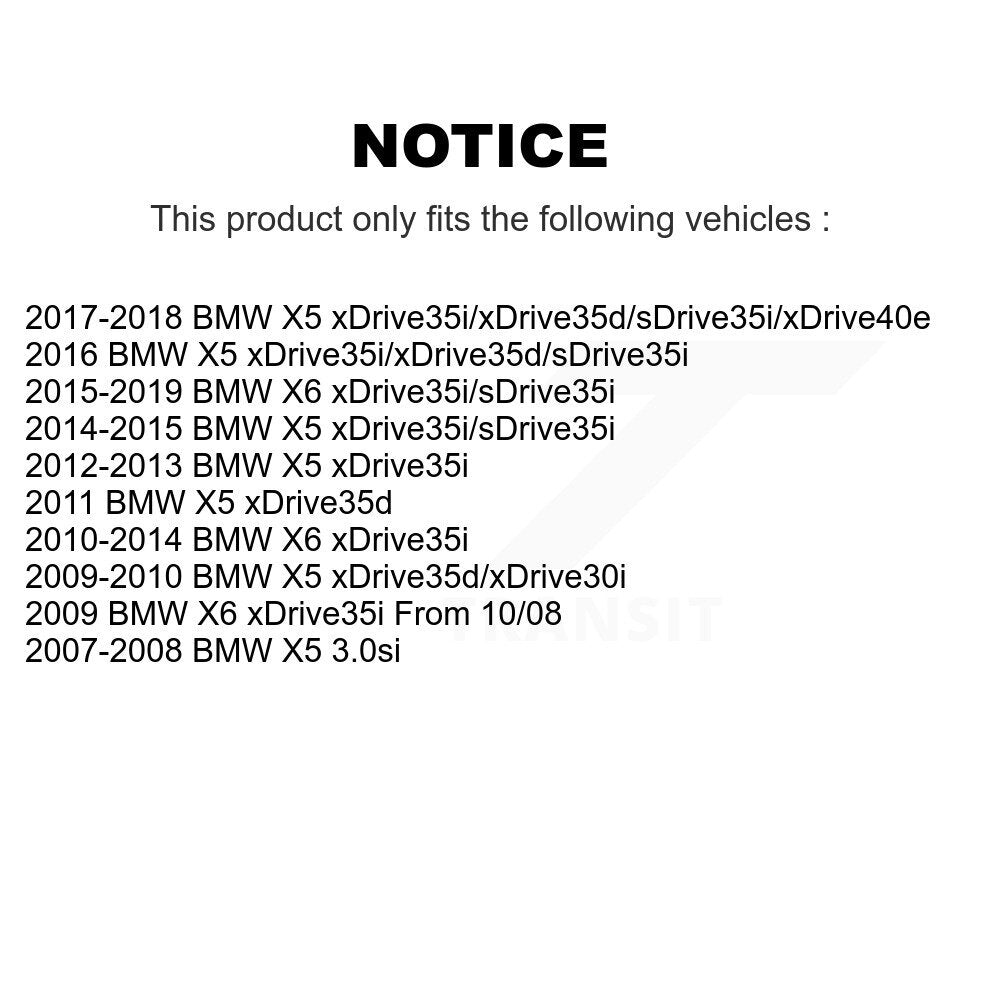 [Arrière] Kit de disque (revêtu) de frein pour BMW X5 X6 KG-100596