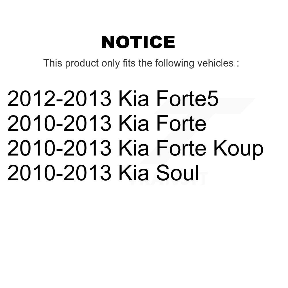 [Arrière] Kit de disque (revêtu) de frein pour Kia Soul Forte Koup Forte5 KG-100621