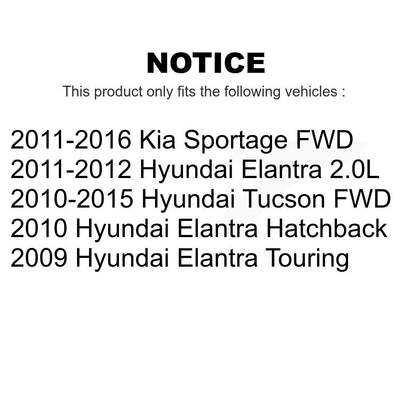 [Arrière] Kit de disque (revêtu) de frein pour Hyundai Elantra Tucson Kia Sportage KG-100637