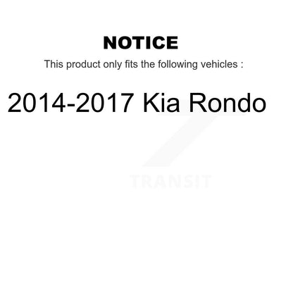 [Arrière] Kit de disque (revêtu) de frein pour 2014-2017 Kia Rondo KG-100683