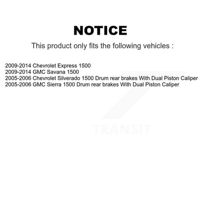 [Avant + Arrière] Kit de disque (revêtu) de frein pour Chevrolet Silverado 1500 GMC Sierra Express Savana KG-100719