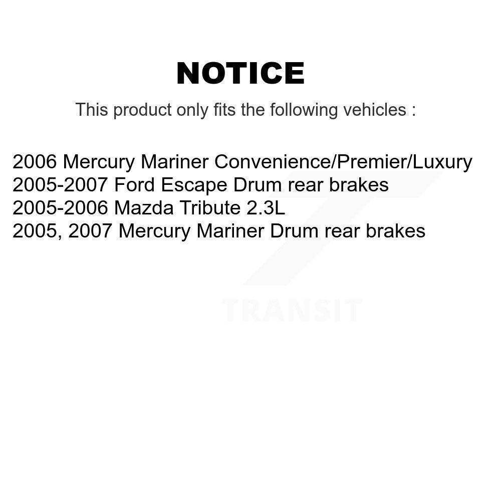 [Avant + Arrière] Kit de disque (revêtu) de frein pour Ford Escape Mercury Mariner Mazda Tribute KG-100764