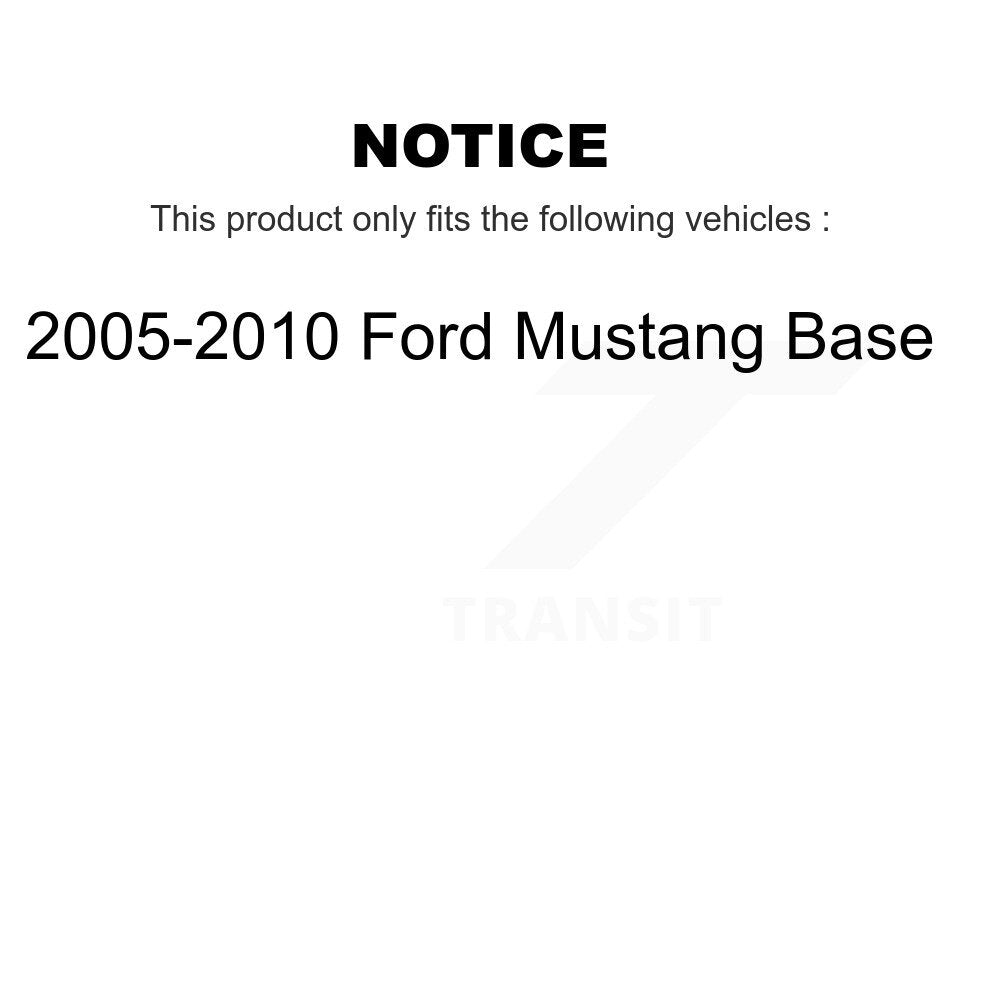 [Avant + Arrière] Kit de disque (revêtu) de frein pour 2005-2010 Ford Mustang Base KG-100780