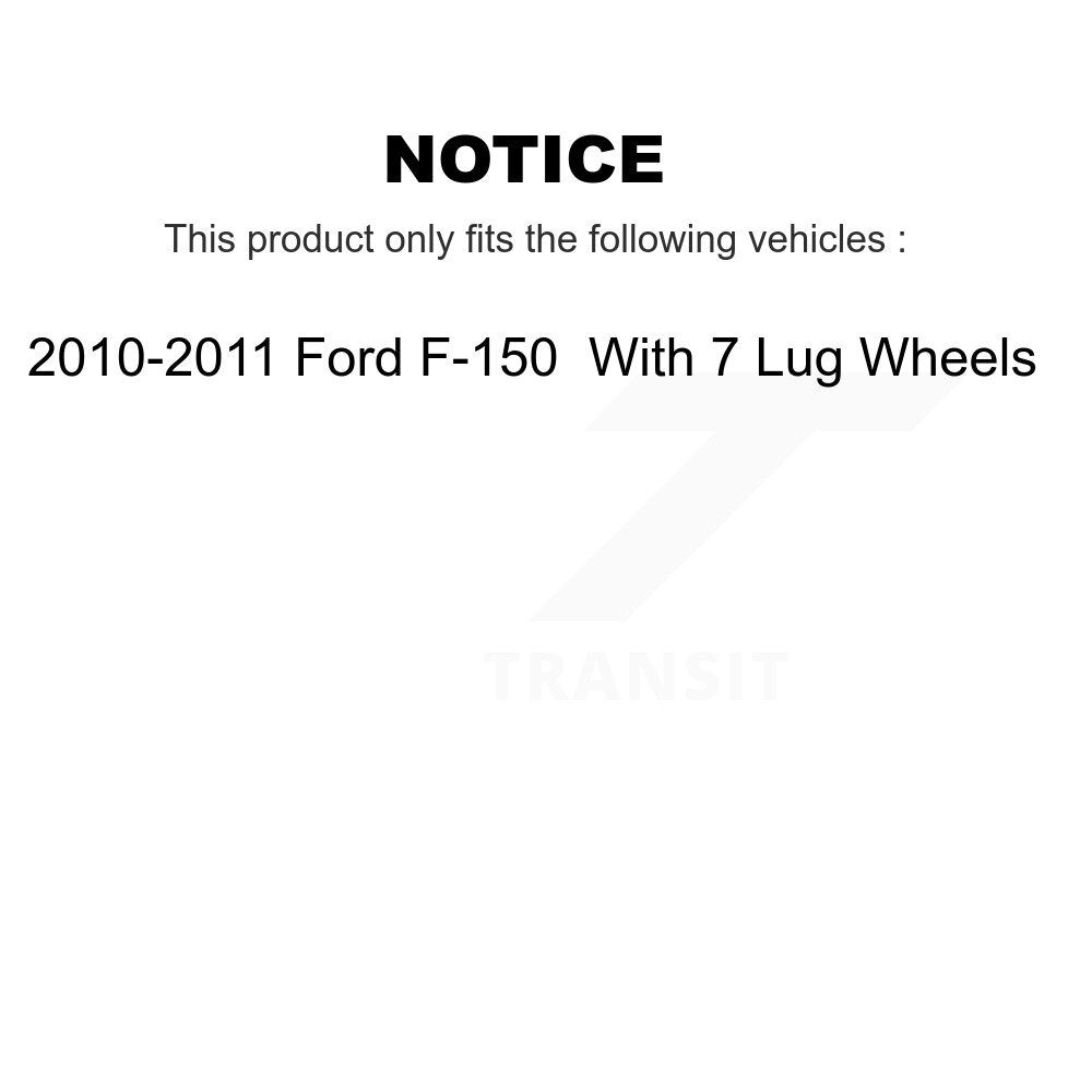 [Avant + Arrière] Kit de disque (revêtu) de frein pour 2010-2011 Ford F-150 avec 7 Lug Wheels KG-100797