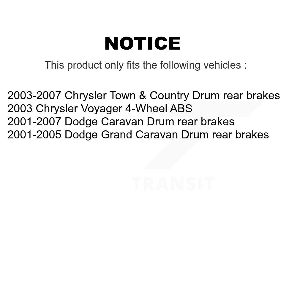 [Avant + Arrière] Kit de disque (revêtu) de frein pour Dodge Chrysler Town & Country Grand Caravan Voyager KG-100826