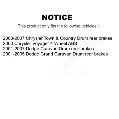 [Avant + Arrière] Kit de disque (revêtu) de frein pour Dodge Chrysler Town & Country Grand Caravan Voyager KG-100826