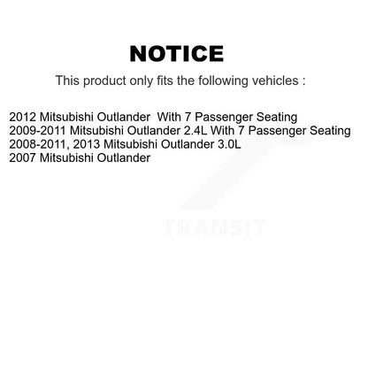 [Avant + Arrière] Kit de disque (revêtu) de frein pour Mitsubishi Outlander KG-100842