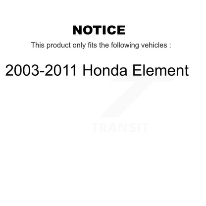 [Avant + Arrière] Kit de disque (revêtu) de frein pour 2003-2011 Honda Element KG-100883