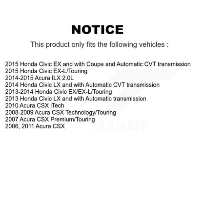 [Avant + Arrière] Kit de disque (revêtu) de frein pour Honda Civic Acura ILX CSX KG-100884