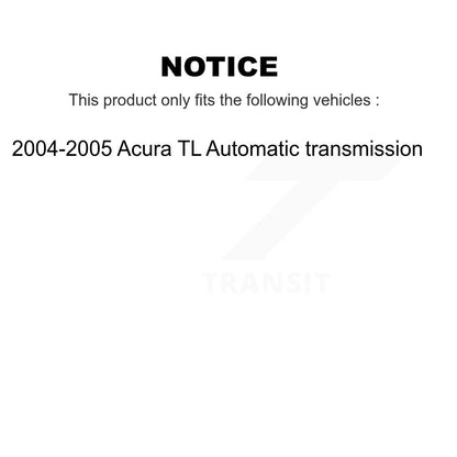 [Avant + Arrière] Kit de disque (revêtu) de frein pour 2004-2005 Acura TL Automatic transmission KG-100950