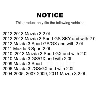 [Avant + Arrière] Kit de disque (revêtu) de frein pour Mazda 3 Sport KG-100965