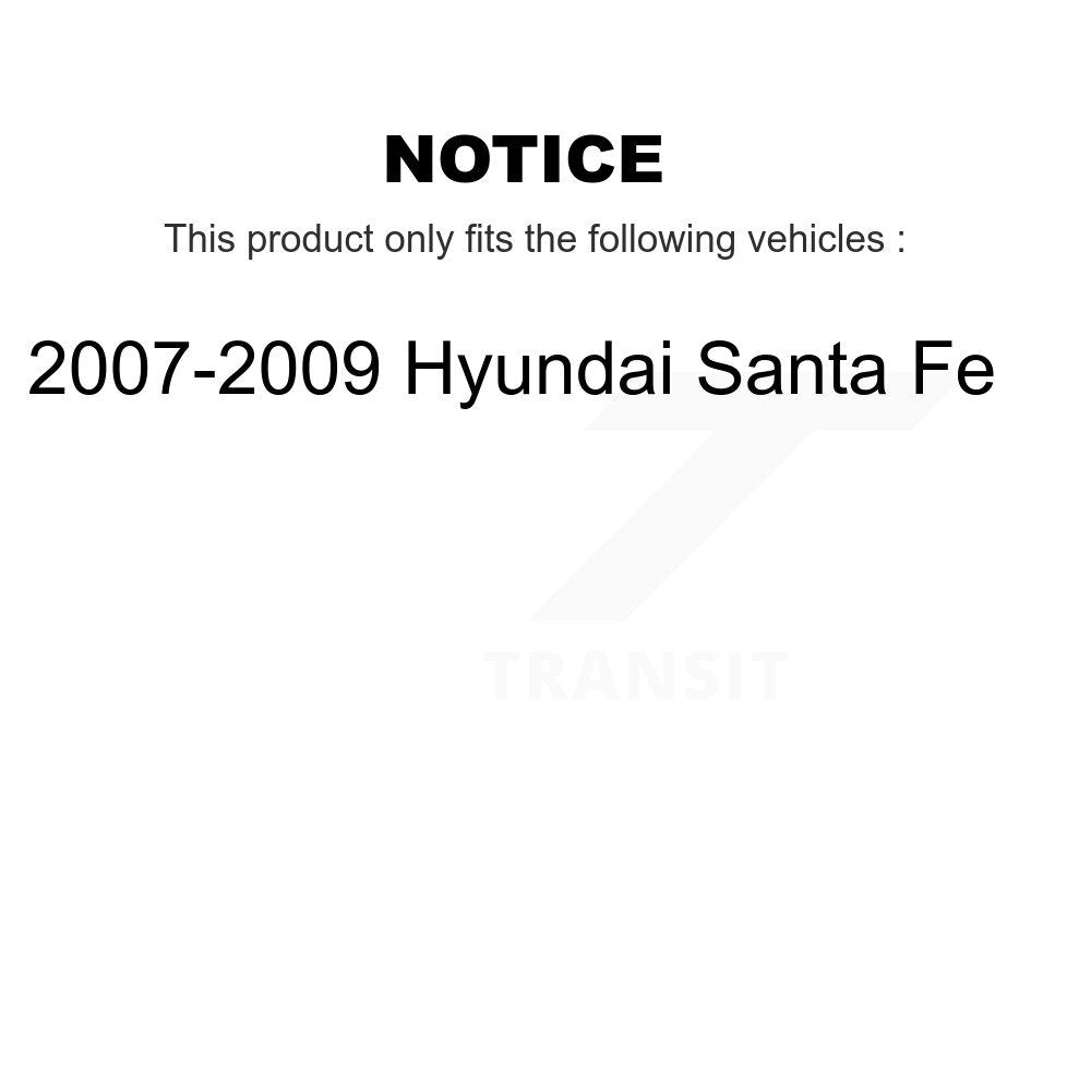 [Avant + Arrière] Kit de disque (revêtu) de frein pour 2007-2009 Hyundai Santa Fe KG-101064