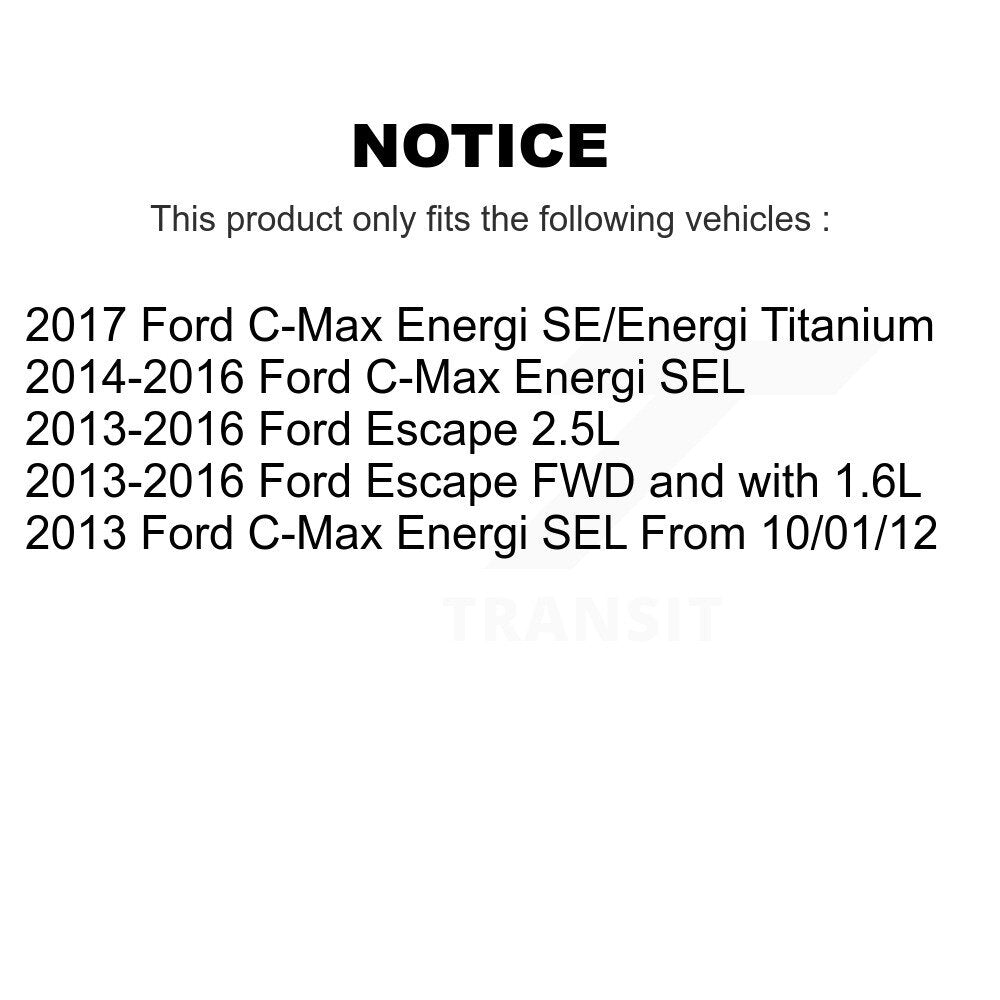 [Avant + Arrière] Kit de disque (revêtu) de frein pour Ford Escape C-Max KG-101066