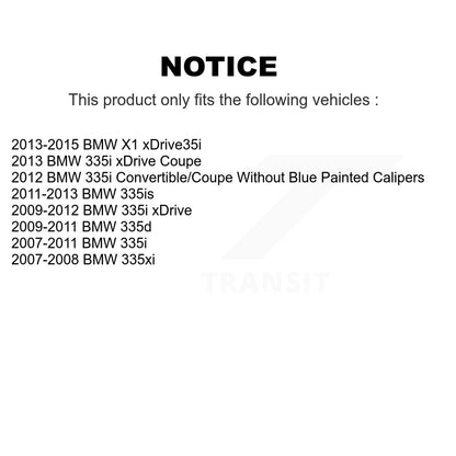 [Avant + Arrière] Kit de disque (revêtu) de frein pour BMW 335i X1 xDrive 335xi 335d 335is KG-101092