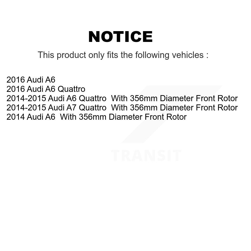 [Avant + Arrière] Kit de disque (revêtu) de frein pour Audi A6 Quattro A7 KG-101151