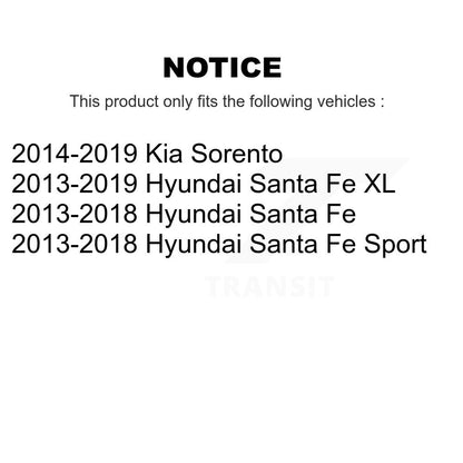 [Avant + Arrière] Kit de disque (revêtu) de frein pour Kia Sorento Hyundai Santa Fe Sport XL KG-101160