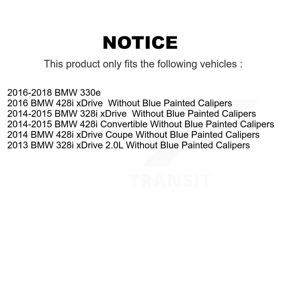 [Avant + Arrière] Kit de disque (revêtu) de frein pour BMW 328i xDrive 428i 330e KG-101178