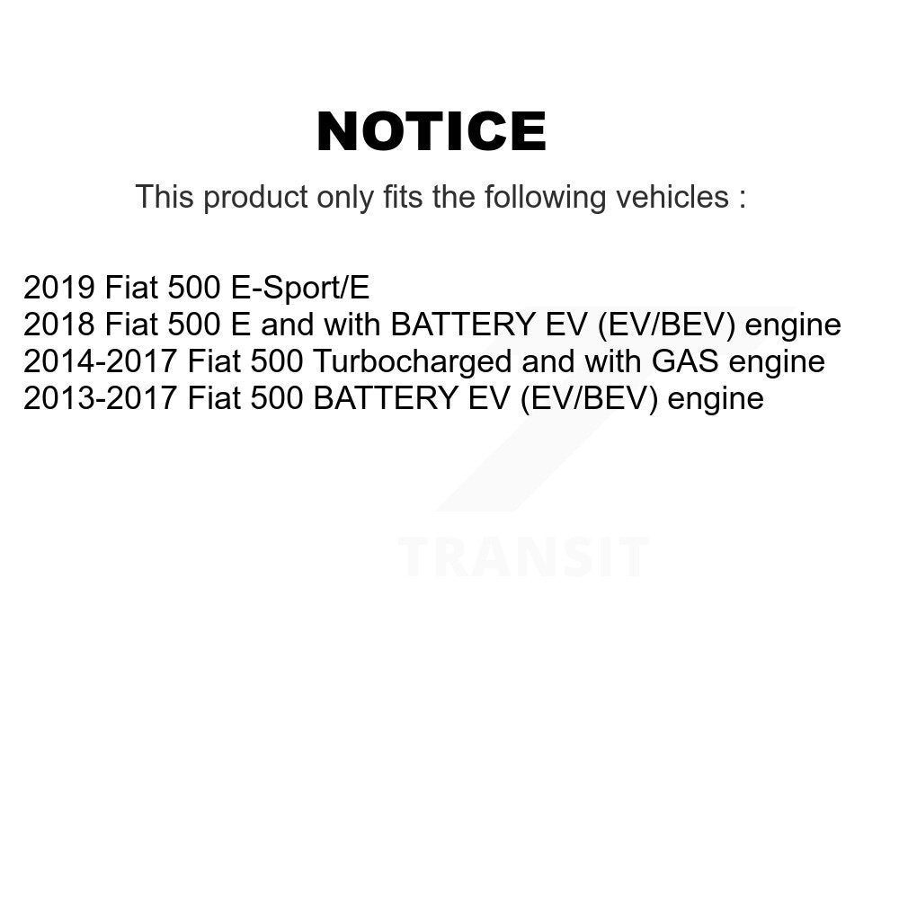 [Avant + Arrière] Kit de disque (revêtu) de frein pour Fiat 500 KG-101186
