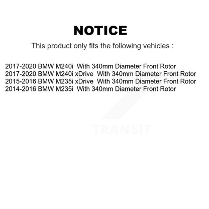 [Avant + Arrière] Kit de disque (revêtu) de frein pour BMW 428i 328i 320i xDrive 228i M235i Gran Coupe M240i KG-101211