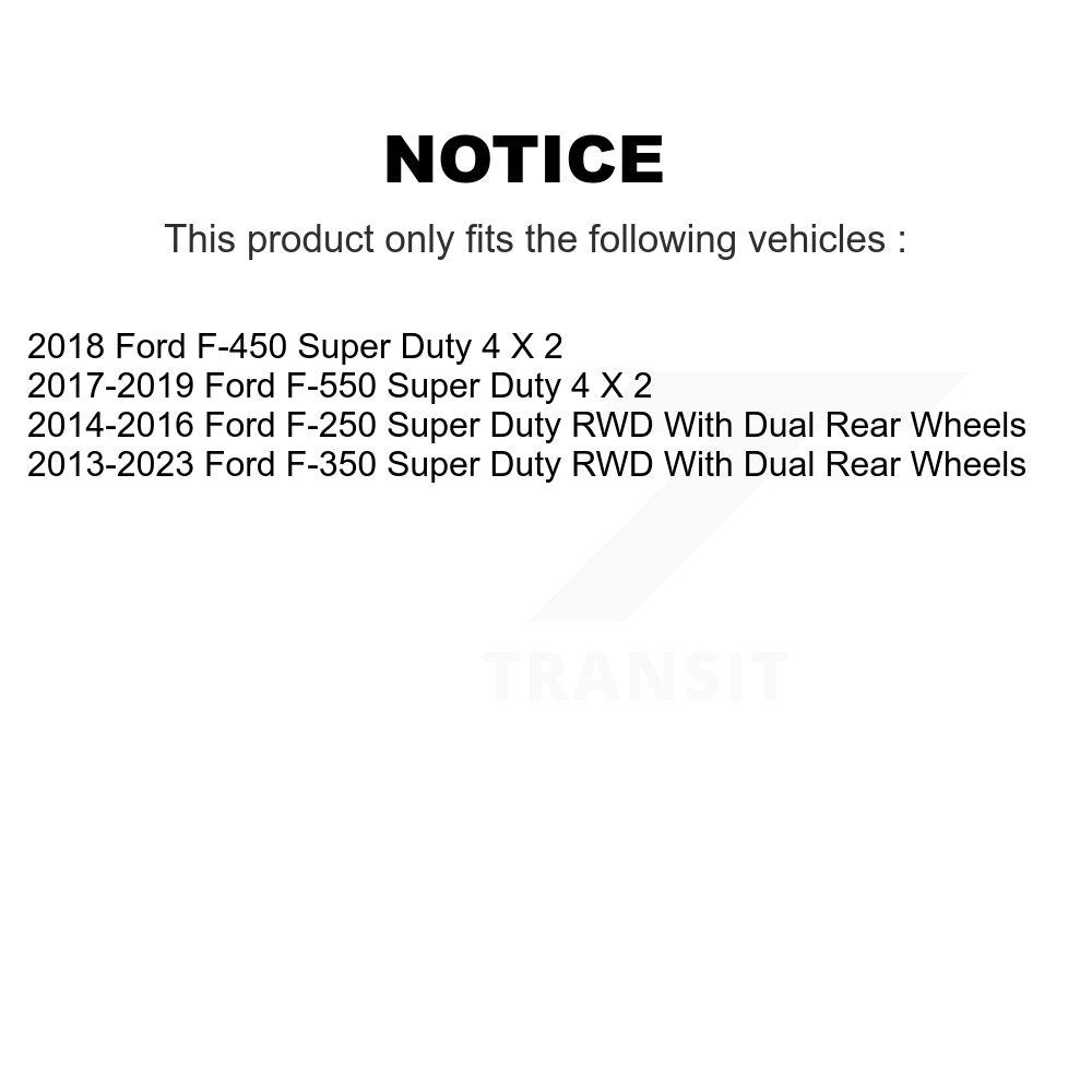[Avant] Kit d'ensemble disque (revêtu) de frein à disque (revêtu) et moyeu pour Ford F-350 Super Duty F-250 F-450 F-550 KG-101224