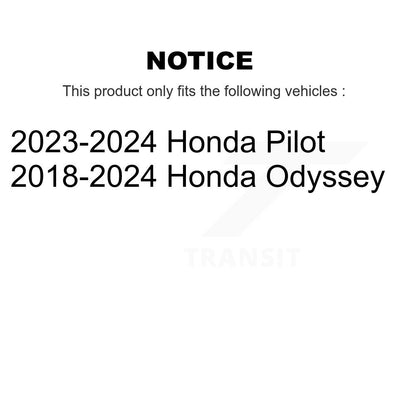 [Arrière] Kit de disque (revêtu) de frein pour 2018-2023 Honda Odyssey KG-101373