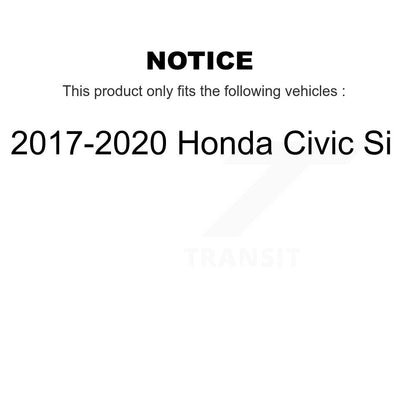 [Arrière] Kit de disque (revêtu) de frein pour 2017-2020 Honda Civic Si KG-101374