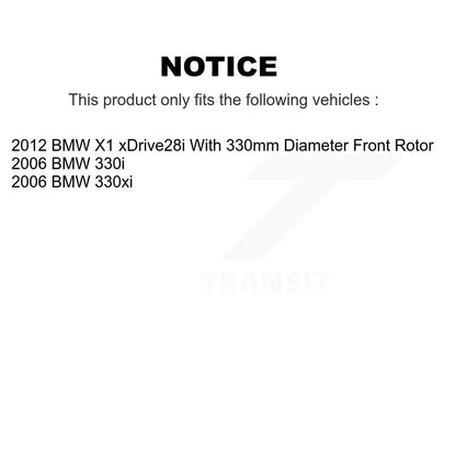 [Avant] Kit de disque (revêtu) de frein pour BMW 330i 330xi X1 KG-101392