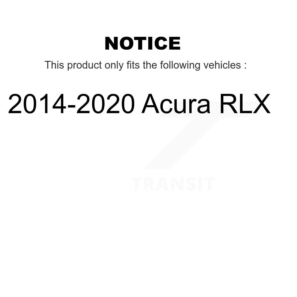 [Arrière] Kit de disque (revêtu) de frein pour 2014-2020 Acura RLX KG-101395